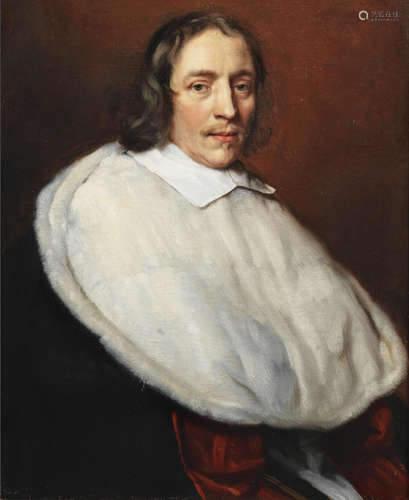 Portrait of Jean François Paul de Gondi, Cardinal de Retz, Archbishop of Paris, half-length Claude Lefebvre(Fontainebleau 1632-1675 Paris)