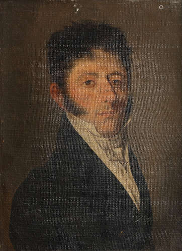 Portrait of a gentleman, bust-length, Louis-Léopold Boilly(La Bassée 1761-1845 Paris)