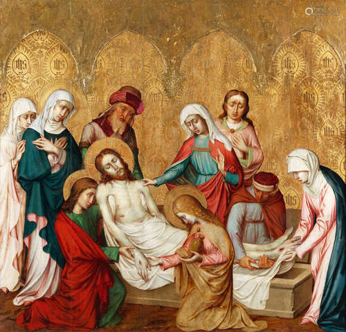 The Adoration of the Shepherds; and The Lamentation  (2) German School19th Century