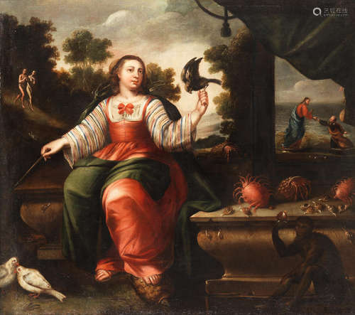 An Allegory of Touch Circle of Juan de Arellano(Santorcaz 1614-1676 Madrid)