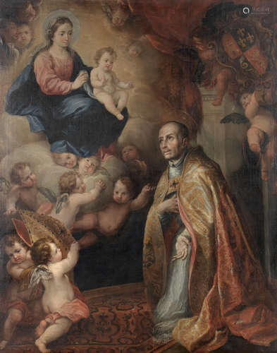 The Vision of a Bishop Saint Circle of Juan Carreño De Miranda(Avilés 1614-1685 Madrid)