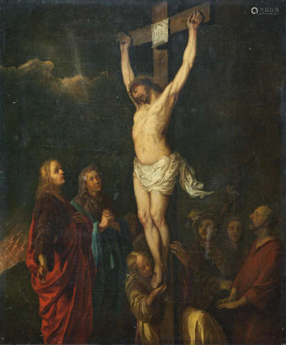 The Crucifixion unframed Circle of Jan van Noordt(Amsterdam circa 1623-circa 1676)