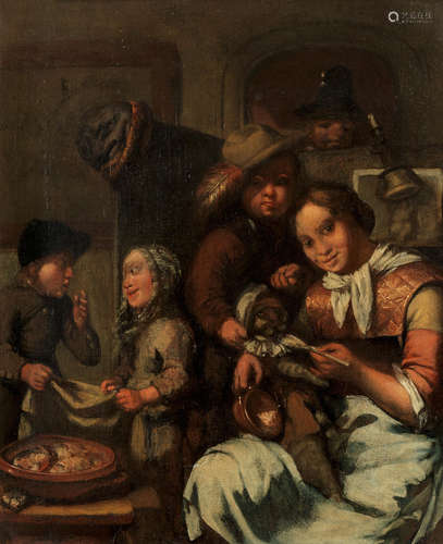 The Cat's Medicine Manner of Jan Steen18th Century