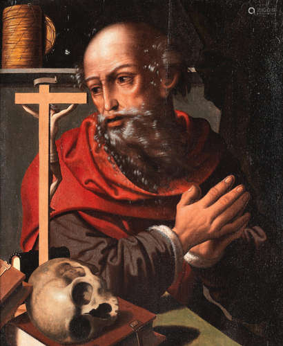 Saint Jerome Follower of Joos van Cleve(Cleve circa 1485-circa 1540 Antwerp)