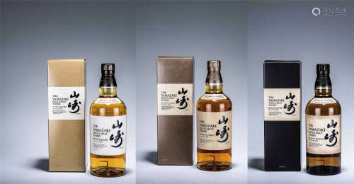 山崎Yamazaki-Puncheon 2012年單一麥芽威士忌 二瓶、Yamazaki-Heavily Peated 2013年單一麥芽威士忌 一瓶