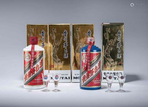 2009年 貴州茅台酒(醬香型) 三瓶、2009年 貴州茅台酒(醬香型) 專供中國空軍 一瓶