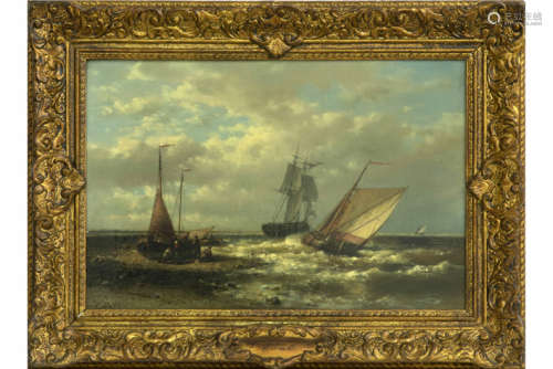 HULK ABRAHAM (1813 - 1897) olieverfschilderij op doek met een karakteristiek thema [...]