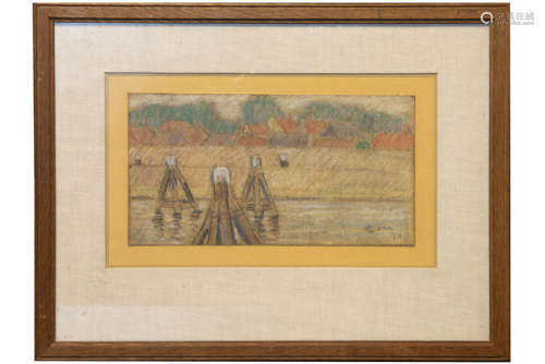 VAN MIEGHEM EUGÈNE (1875 - 1930) originele pastel, een vroeg en zeldzaam werk, [...]