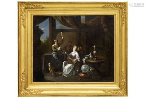 OCHTERVELT JACOB (ca 1634 - 1708/10) fraai olieverfschilderij op doek met een [...]