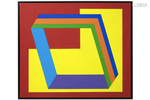 VANDENBRANDEN GUY (1926 - 2014) olieverfschilderij op doek met een typische abstracte [...]