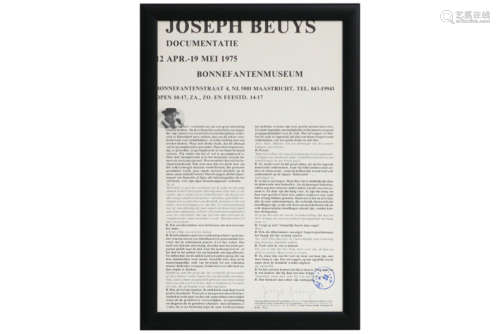 BEUYS JOSEPH (1921 - 1986) zeefdruk/print 