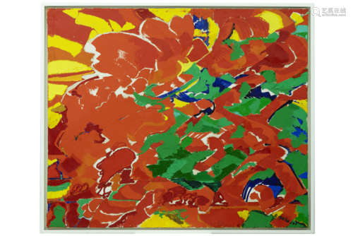 WYCKAERT MAURICE (1923 - 1996) olieverfschilderij op doek met een typische kleurrijke [...]