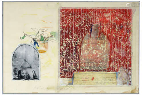 VREDE ANTON (° 1953) werk in gemengde techniek (met aquarel, olie, gouache en [...]
