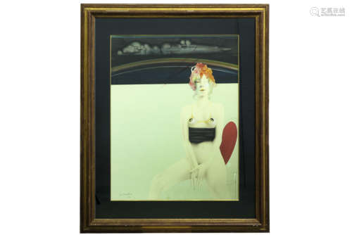 WUNDERLICH PAUL (1927 - 2010) schilderij in gemengde techniek (acryl en aquarel) [...]