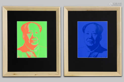 WARHOL ANDY (1928 - 1987) twee screenprints in kleuren : 