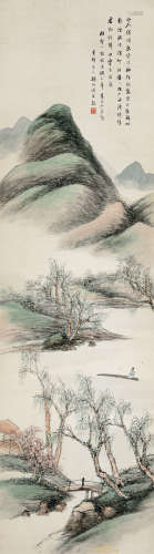 杨伯润 1837-1911 《山水》 纸本立轴