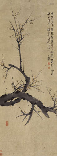 童二树 1721－1782 梅花 纸本立轴