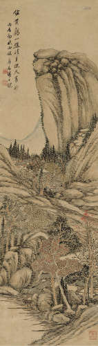 陈铣 1785-1859 山水 纸本立轴