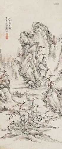 黄易 1744—1802 山水 纸本立轴