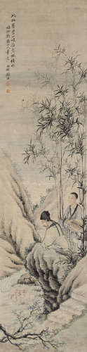 顾洛 1763—1837 人物 纸本立轴