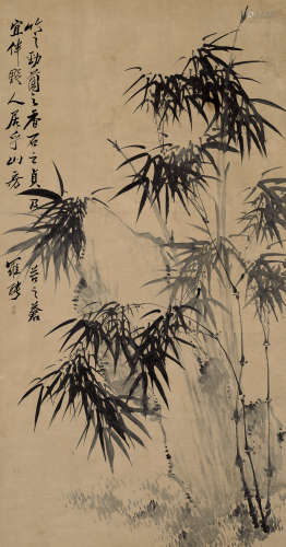 罗聘 1733-1799 竹 纸本立轴