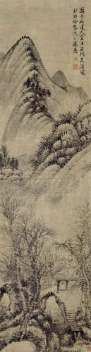 吴滔 1840—1895 《山水》 纸本立轴