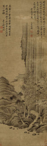 钱维城 1720—1772 山水 纸本立轴