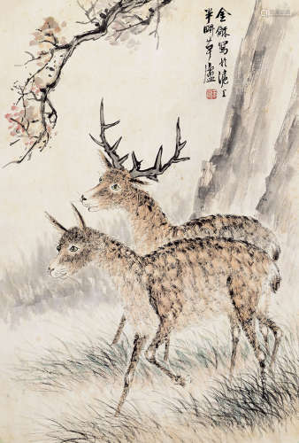 金梦石 1869—1952 百禄图 纸本软片