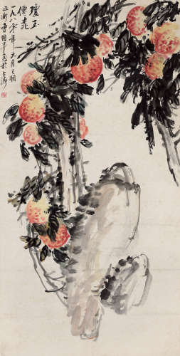 曹用平 b.1922 花卉 纸本立轴
