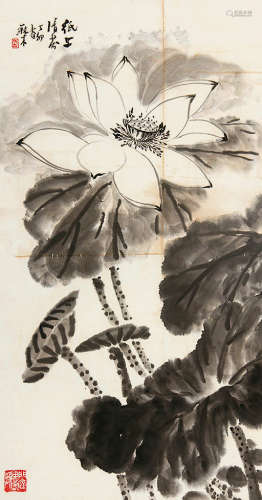 吴䍩木（1920～2009） 花卉 立轴 纸本