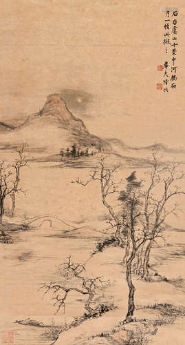 陆恢（1851～1920） 山水 立轴 纸本