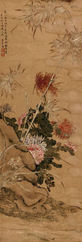 马守贞（1548～1604） 花卉 屏轴 纸本