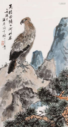 张辛稼（1909～1991） 英雄高立 镜片 纸本