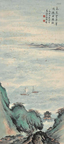 秦仲文（1896～1974） 山水 立轴 纸本