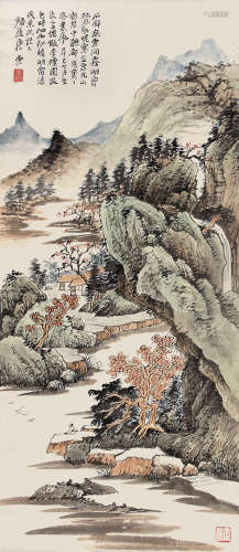 唐云（1910—1993） 山水 立轴 纸本