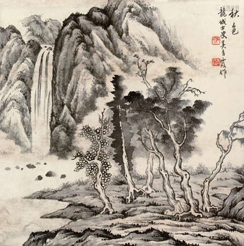 吴青霞（1910～2008） 秋色 立轴 纸本