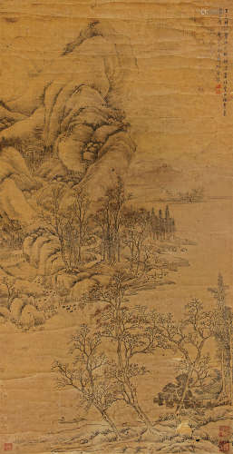 项圣谟（1597～1658） 秋江渔隠 立轴 纸本