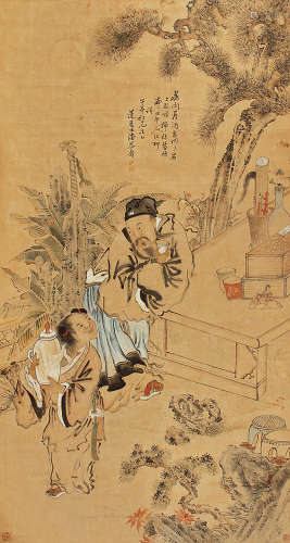 潘恭寿（1741～1794） 高士 立轴 纸本