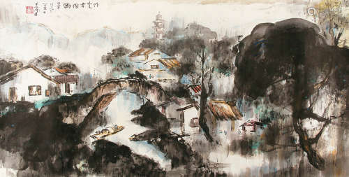 杨善深（1913～2004） 山水 镜片 纸本