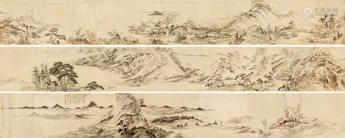 董邦达（1696～1769） 意写富春山居图 手卷 纸本