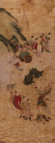 丁云鹏（1547～1628） 仙会图 镜片 绢本