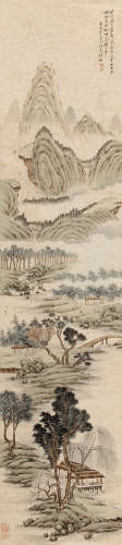 钱杜（1764～1845） 万山绿意 立轴 纸本