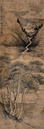 钱维城（1720～1772） 山水 立轴 纸本