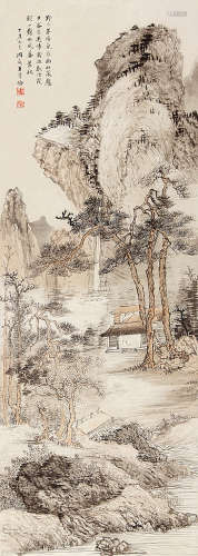 王季迁（1906～2003） 山水 镜片 纸本
