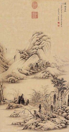张鹏翀（1688～1745） 翠巘高秋 立轴 纸本