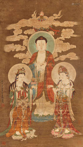 丁云鹏（1547～1628） 佛像 立轴 绢本