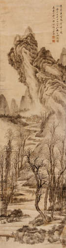王石谷（1632～1717） 李营丘古木奇峰图 立轴 纸本