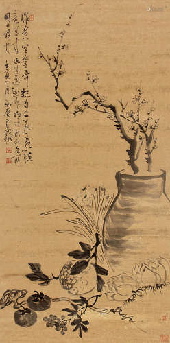 高翔（1688～1753） 清供 立轴 纸本