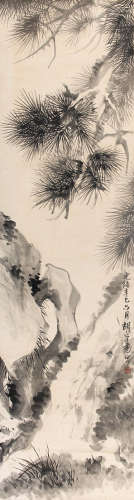 胡公寿（1823～1886） 长春不老 立轴 纸本