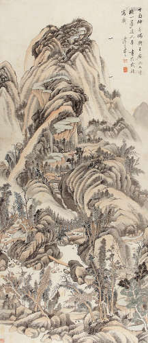 朱昂之（1764～1841） 山水 立轴 纸本
